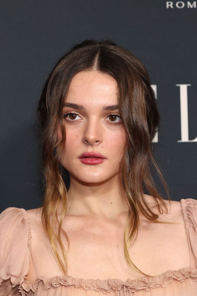 Charlotte Lawrence Nipples Exposed See Through Gown Elle