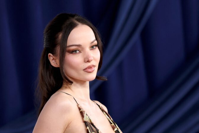 Dove Cameron Cleavage Sheer Dress Glamour Awards