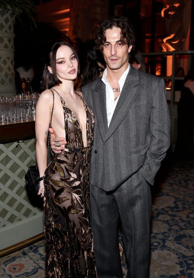 Dove Cameron Cleavage Sheer Dress Glamour Awards