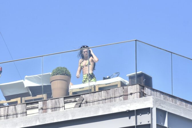 Dua Lipa Rooftop Thong Bikini Rio De Janeiro Sexy Body