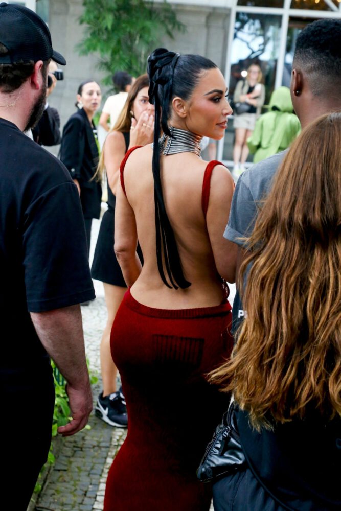 Kim Kardashian See Through Dress Nipples Ass Rio