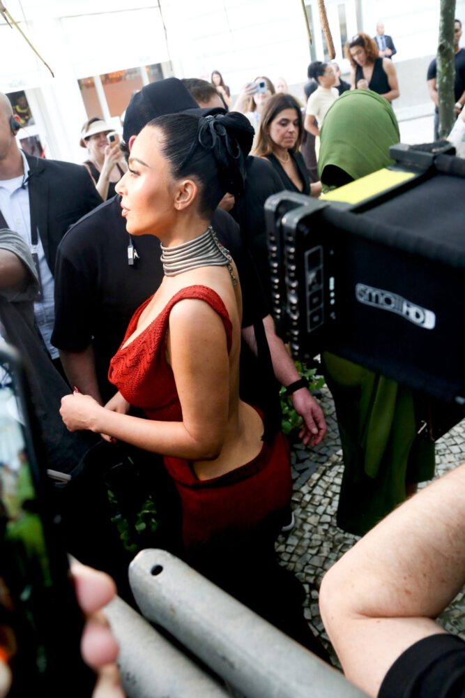 Kim Kardashian See Through Dress Nipples Ass Rio