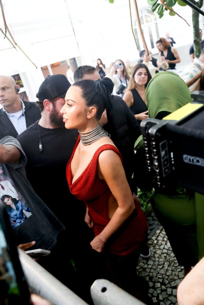 Kim Kardashian See Through Dress Nipples Ass Rio