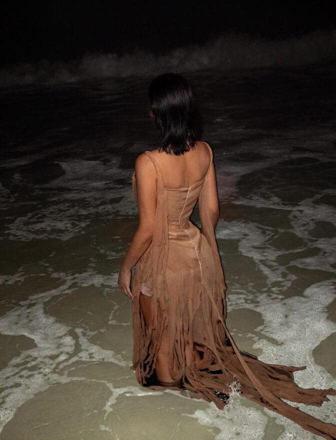 Kim Kardashian Wet Dress Cleavage Beach