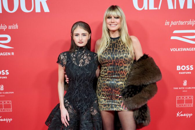 Leni Klum Sheer Lace Glamour Awards Berlin