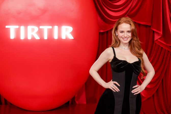 Madelaine Petsch Tirtir La Red Carpet Velvet Mini Cleavage Legs