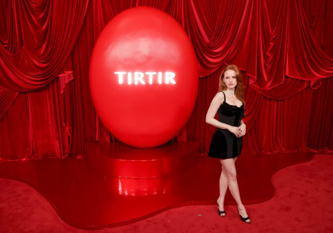 Madelaine Petsch Tirtir La Red Carpet Velvet Mini Cleavage Legs