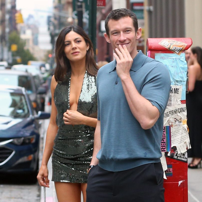 Monica Barbaro Braless Deep Plunge Mini Dress Nyc