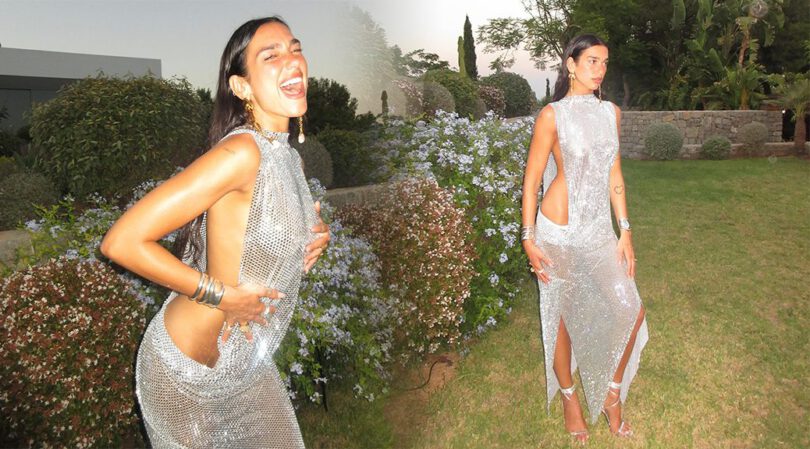 Dua Lipa’s Sexiest Look: Braless & Exposed in Silver Gown
