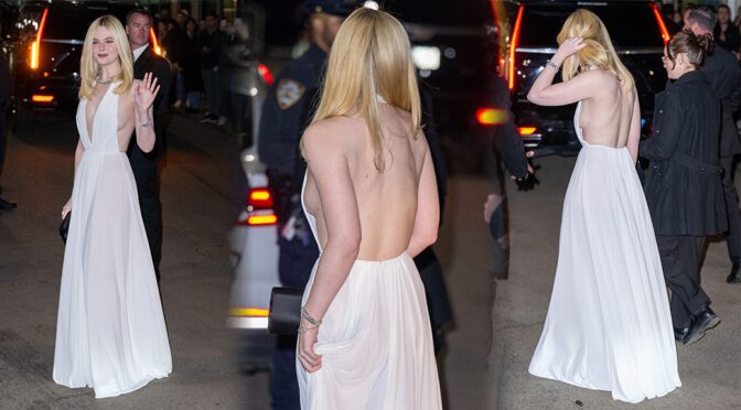 Elle Fanning Dares to Bare: Deep Plunge and Sideboob Frenzy!