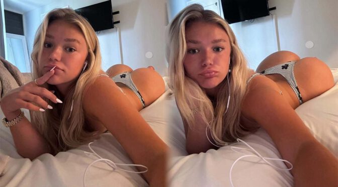 Katie Sigmond Flaunts Her Booty in Barely-There Thong