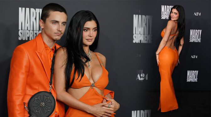 Kylie Jenner’s Massive Cleavage & Ass Steal the Marty Supreme Premiere