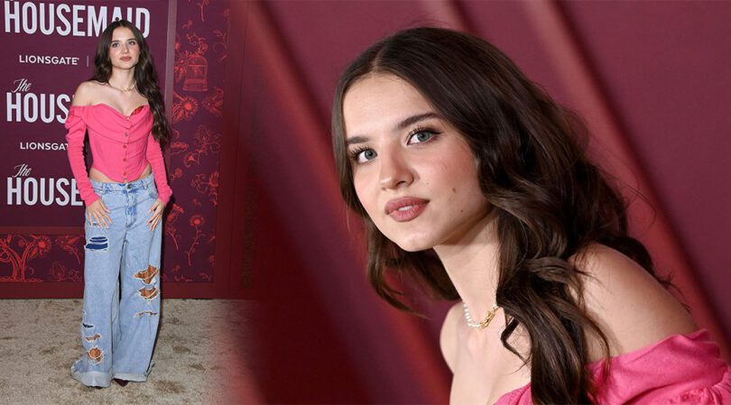 Madeleine McGraw Stuns in Pink at “The Housemaid” Red Carpet Event
