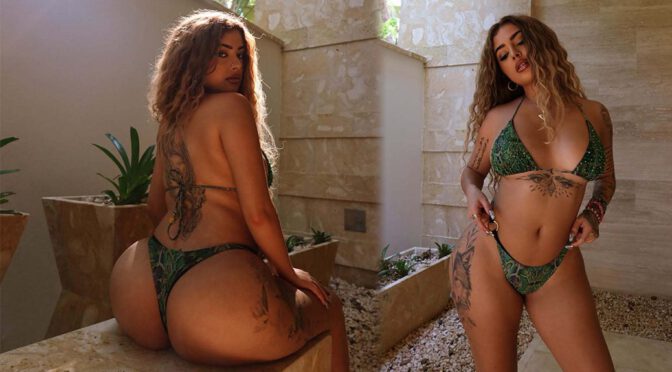 Malu Trevejo Gets Wet: Thong Bikini, Tattoos & Epic Booty Reveal