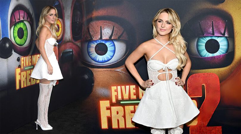 Mckenna Grace Wows in White Lace Dress at Five Nights at Freddy’s 2 Premiere