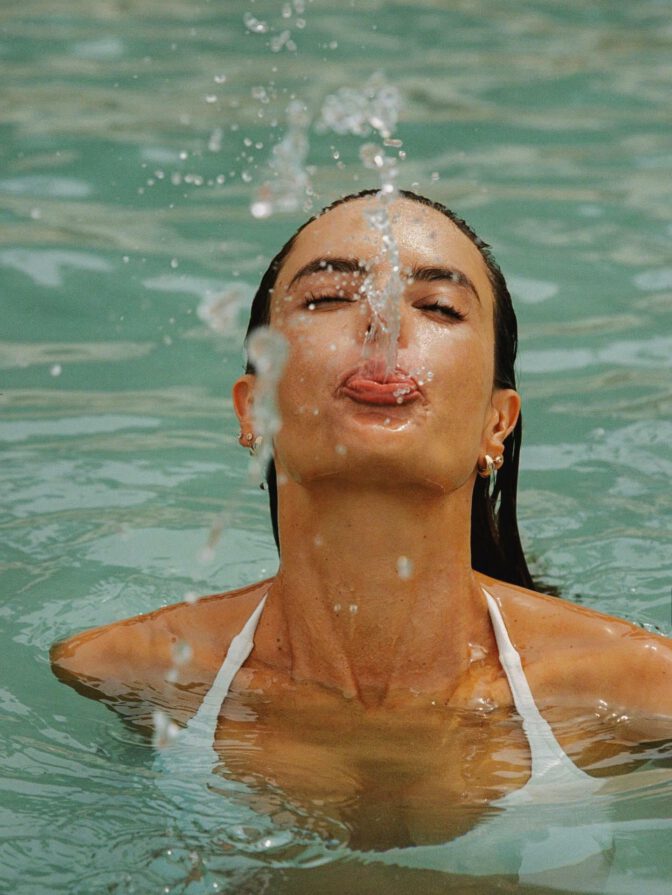 Alessandra Ambrosio Nude Topless Poolside Booty Breasts