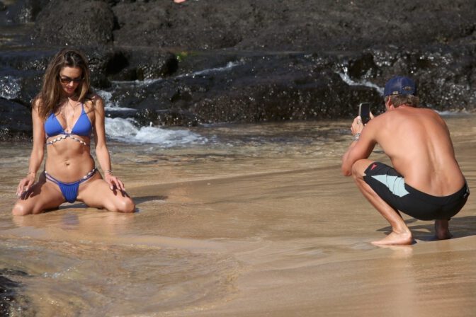 Alessandra Ambrosio Pernambuco Tiny Thong Bikini Body