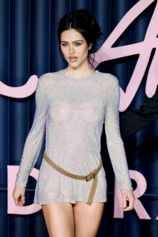 Amelia Hamlin See Through Mini Dress Legs Fashion Awards