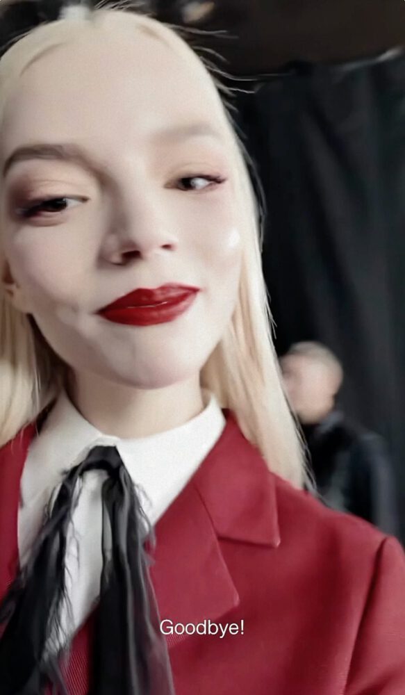 Anya Taylor Joy Dior Robe Nipslip Malfunction