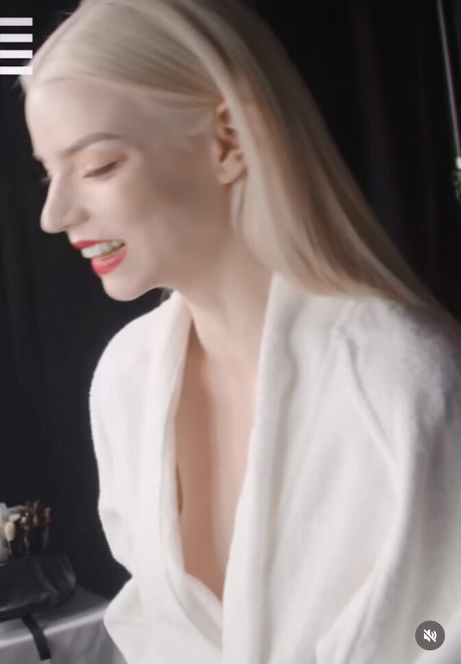 Anya Taylor Joy Dior Robe Nipslip Oops