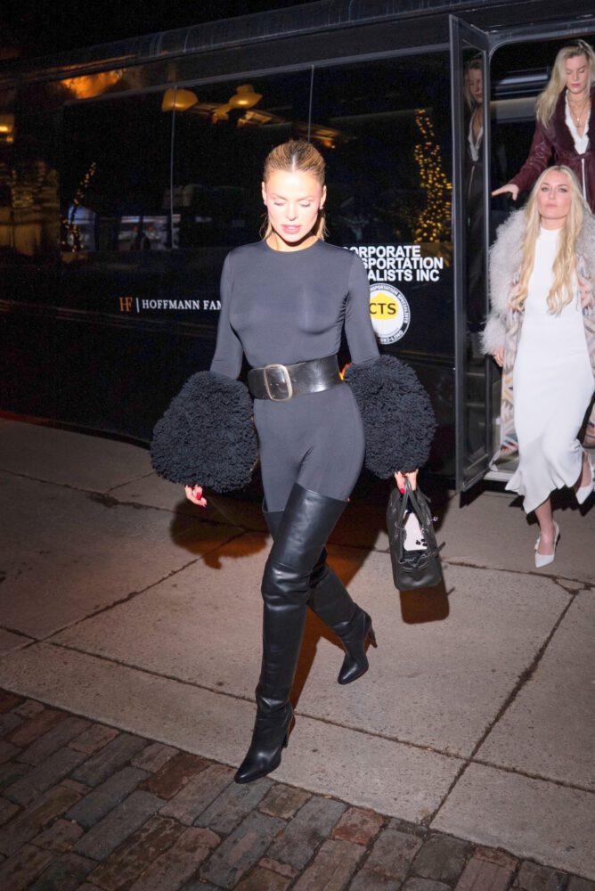 Brooks Nader Aspen Sexy Bodysuit Thigh High Boots