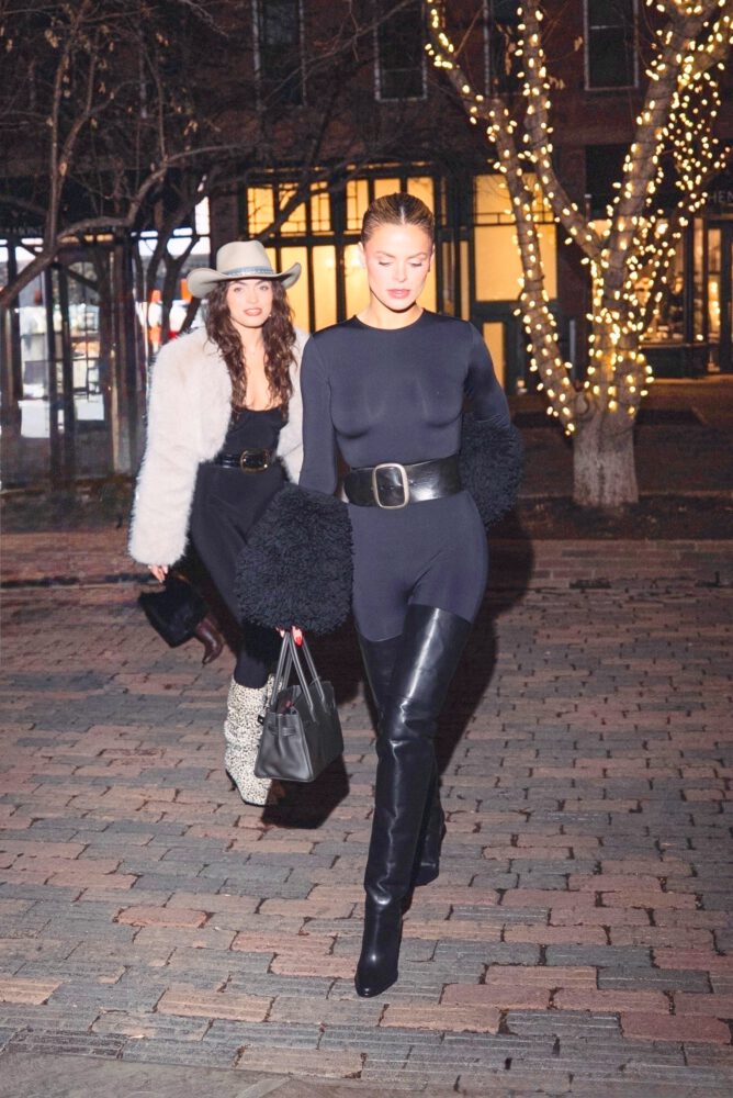 Brooks Nader Aspen Sexy Bodysuit Thigh High Boots