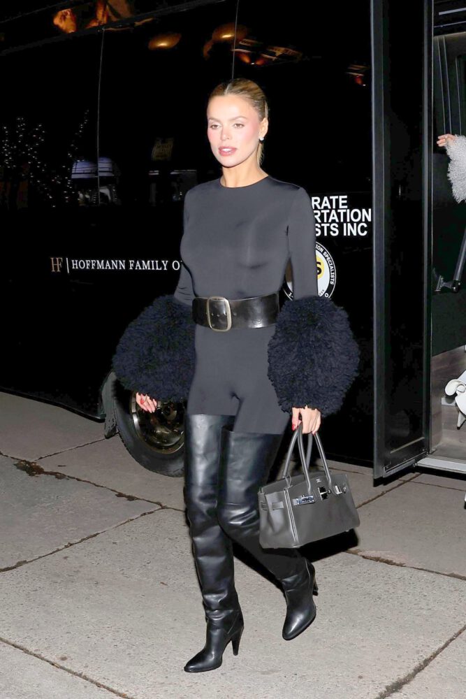 Brooks Nader Aspen Sexy Bodysuit Thigh High Boots