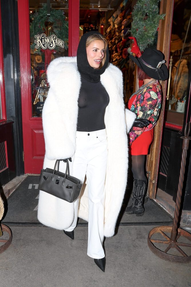 Brooks Nader Braless See Through Top Aspen Nsfw