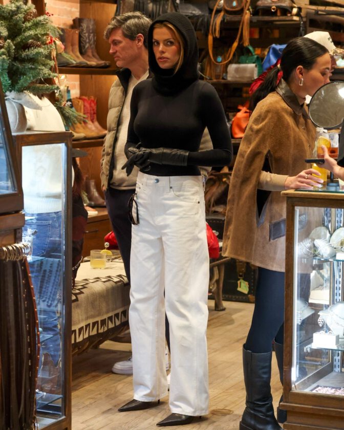 Brooks Nader Braless See Through Top Aspen Nsfw