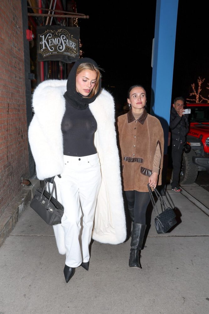 Brooks Nader Braless See Through Top Aspen Nsfw