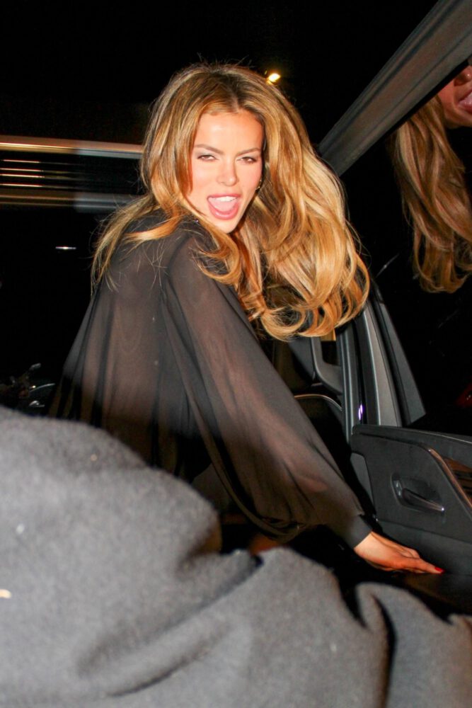 Brooks Nader Nipples Exposed Nsfw Sheer Top Alba La