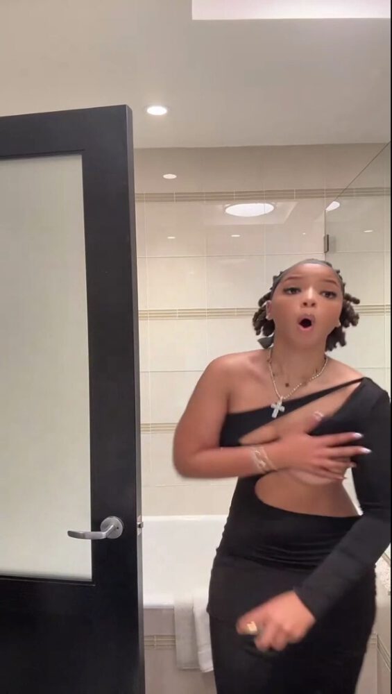 Chloe Bailey Nipslip Boob Slip Viral Wardrobe Oops
