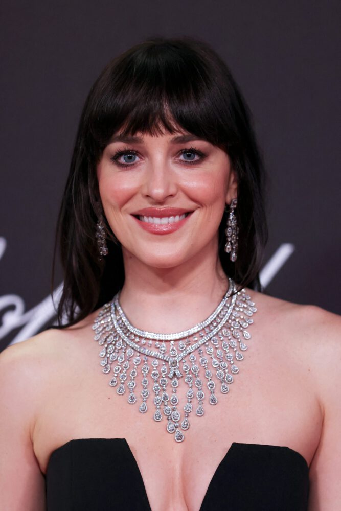 Dakota Johnson Cleavage Bare Legs Sexy Red Sea Film Fest
