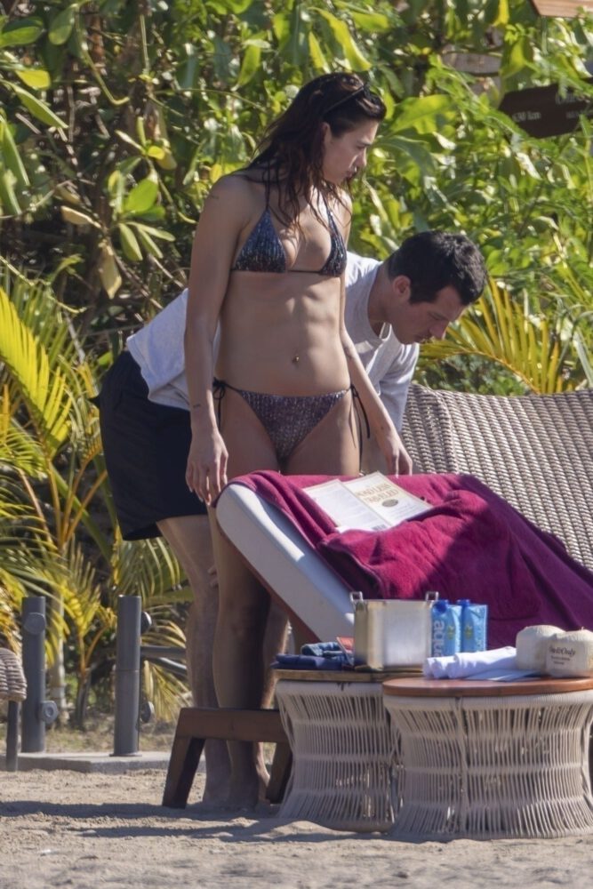 Dua Lipa Barely There Bikini Booty Mexico Beach