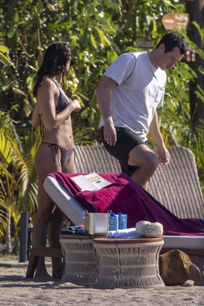 Dua Lipa Barely There Bikini Booty Mexico Beach