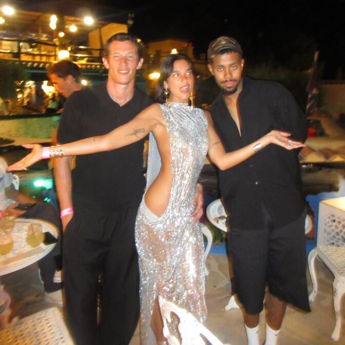 Dua Lipa Nsfw See Through Mesh Dress Braless Nips