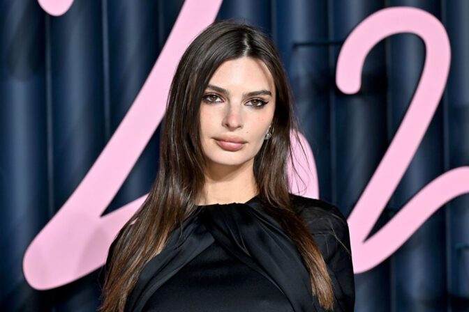 Emily Ratajkowski Braless Pokies Mini Dress Fashion Awards