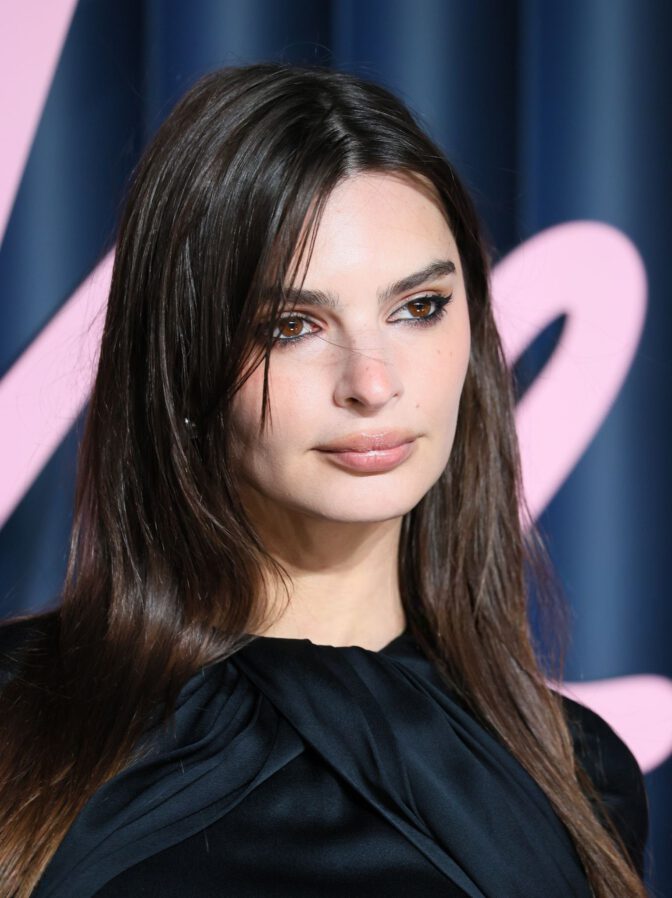 Emily Ratajkowski Braless Pokies Mini Dress Fashion Awards