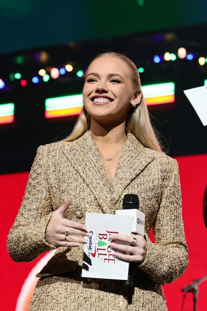 Freya Skye Sexy Legs Gold Mini Dress Jingle Ball