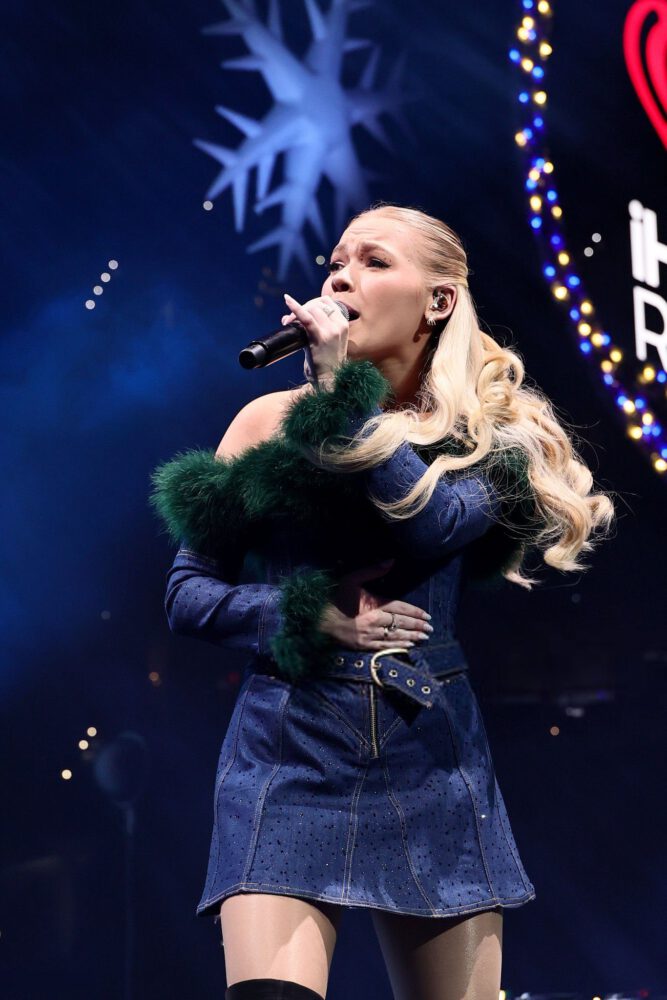 Freya Skye Sexy Legs Gold Mini Dress Jingle Ball