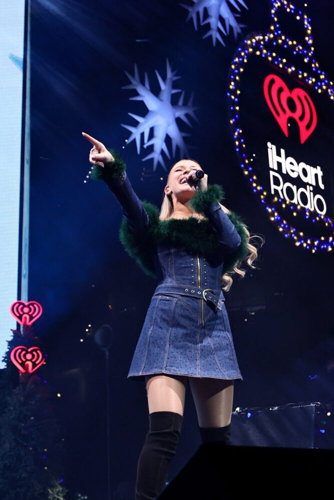 Freya Skye Sexy Legs Gold Mini Dress Jingle Ball