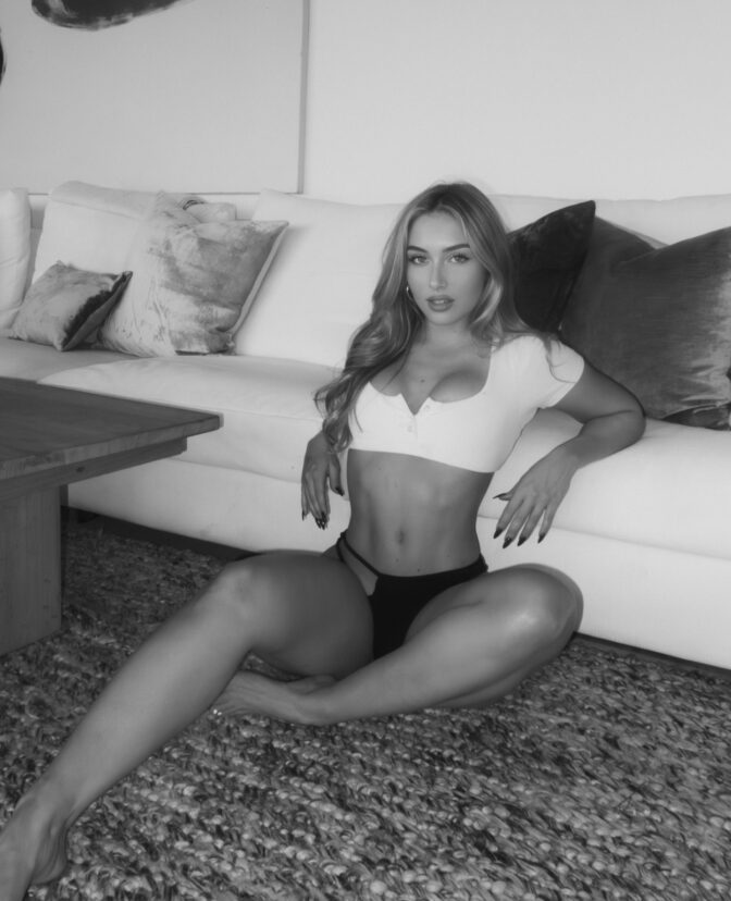 Heloise Huthart Leopard Bikini Boxing Gloves