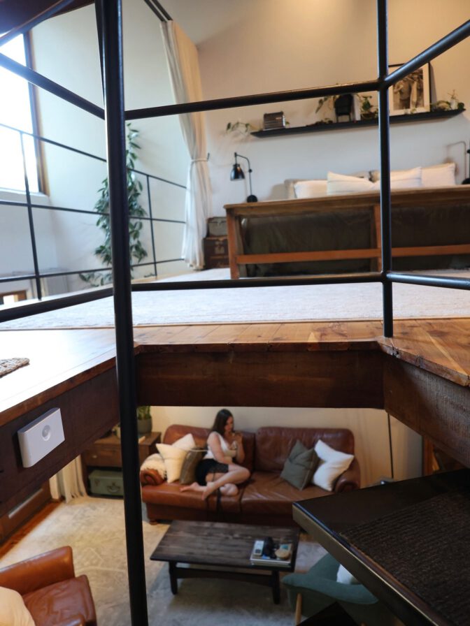 Isabella Ardley Sexy Spiral Staircase Sheer Tank Micro Skirt