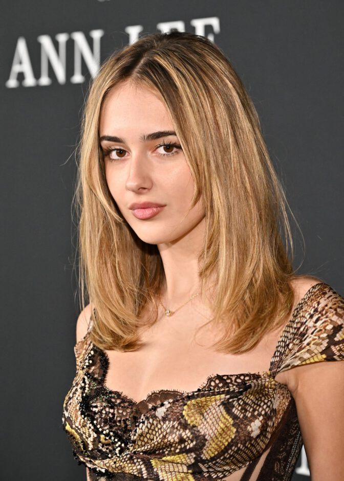 Julia Butters Snakeskin Gown La Premiere Red Carpet