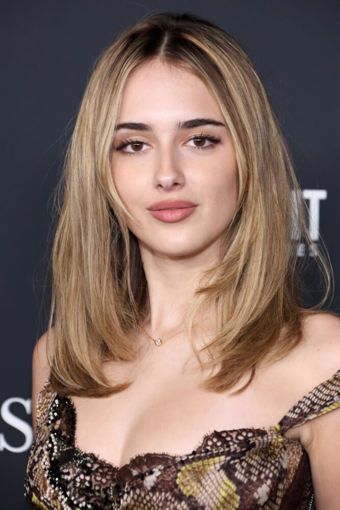 Julia Butters Snakeskin Gown La Premiere Red Carpet