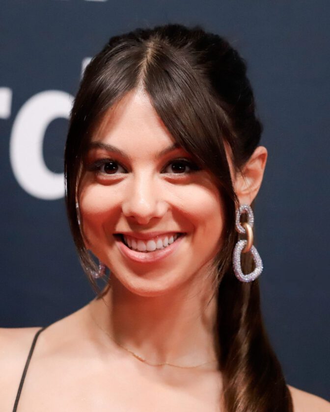 Kira Kosarin Plunging Black Sequin Dress Tiktok Awards