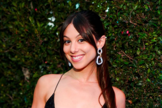 Kira Kosarin Plunging Black Sequin Dress Tiktok Awards