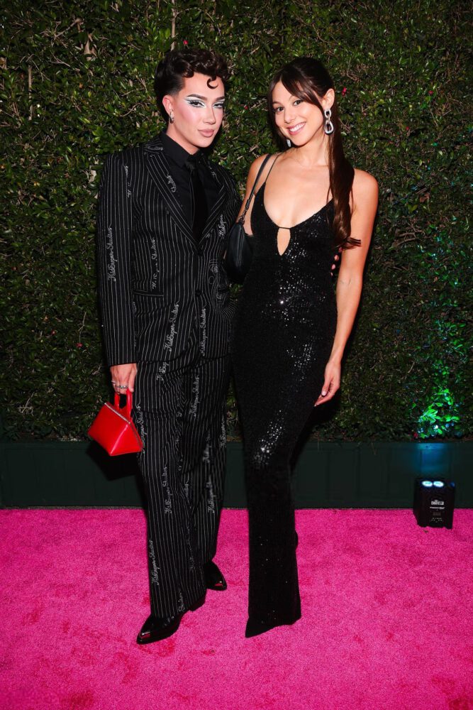 Kira Kosarin Plunging Black Sequin Dress Tiktok Awards