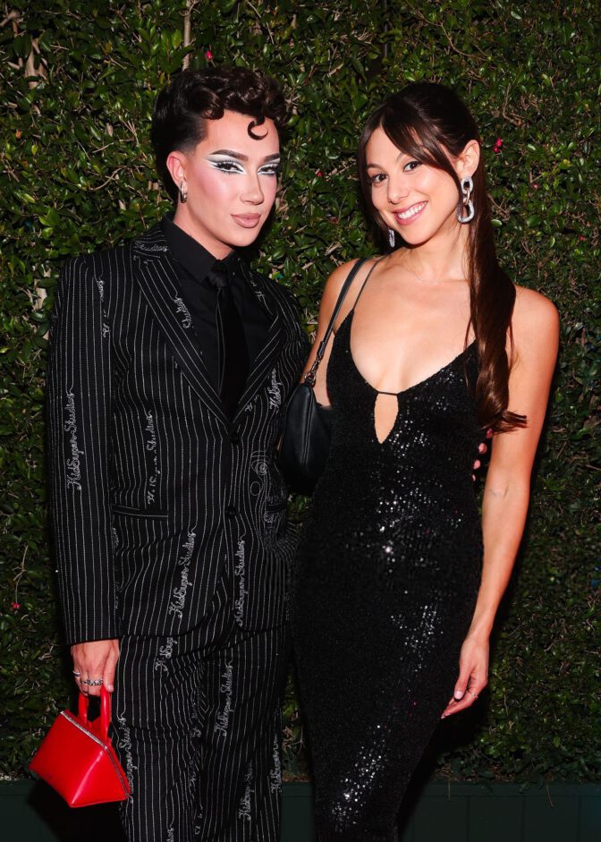 Kira Kosarin Plunging Black Sequin Dress Tiktok Awards