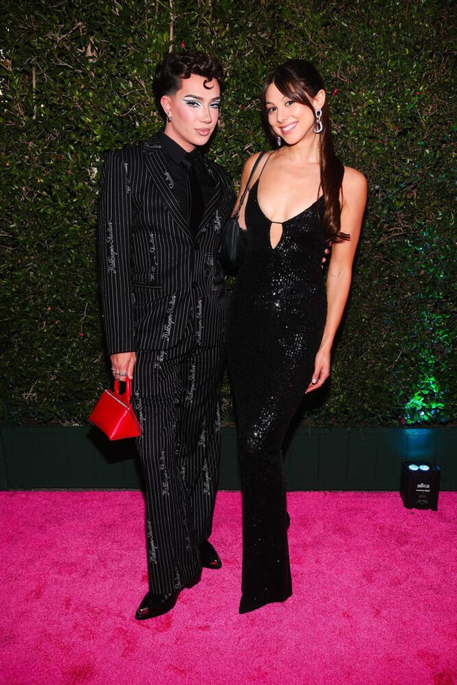 Kira Kosarin Plunging Black Sequin Dress Tiktok Awards